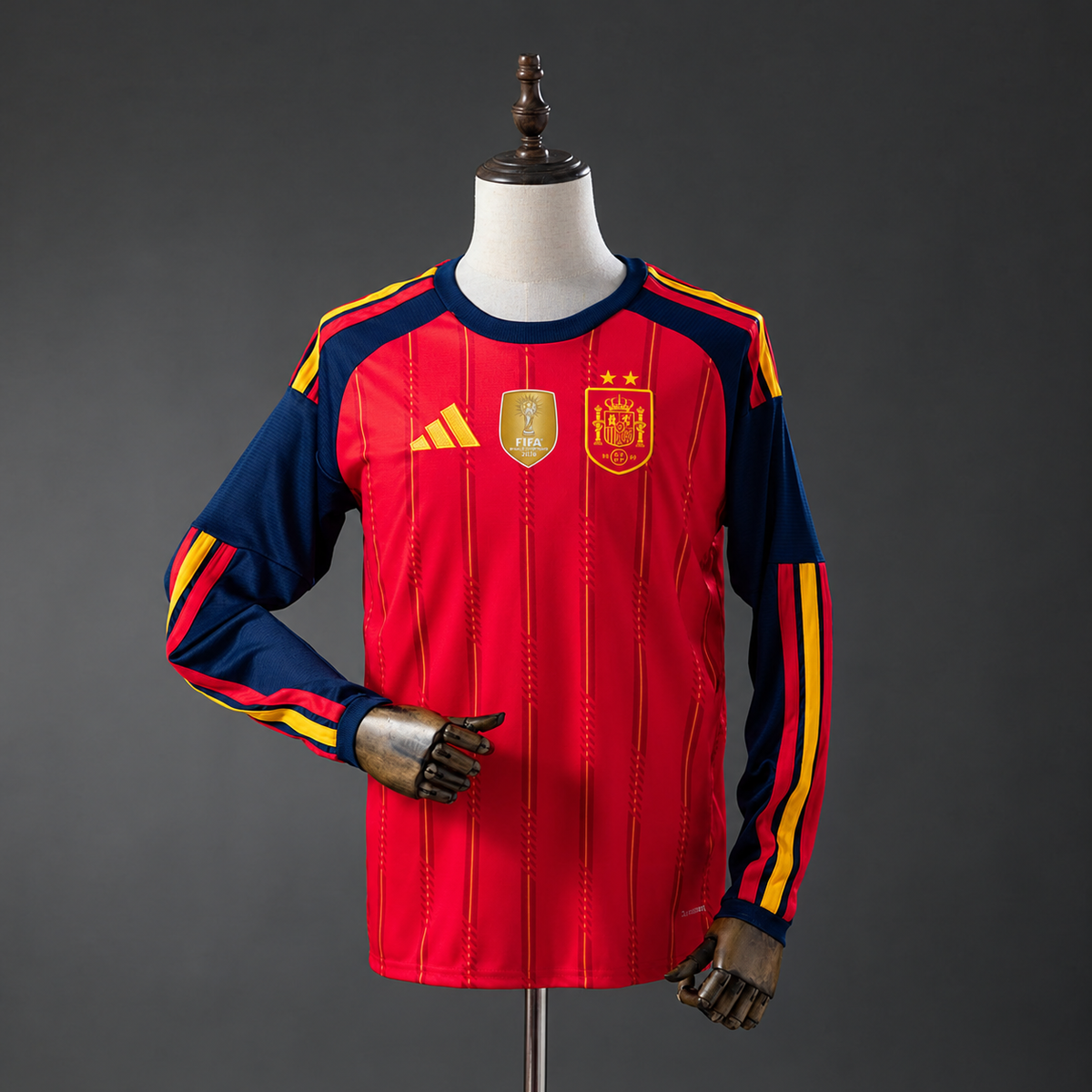 Spain 26/27 Home 2 Star Long Sleeve Fan Version