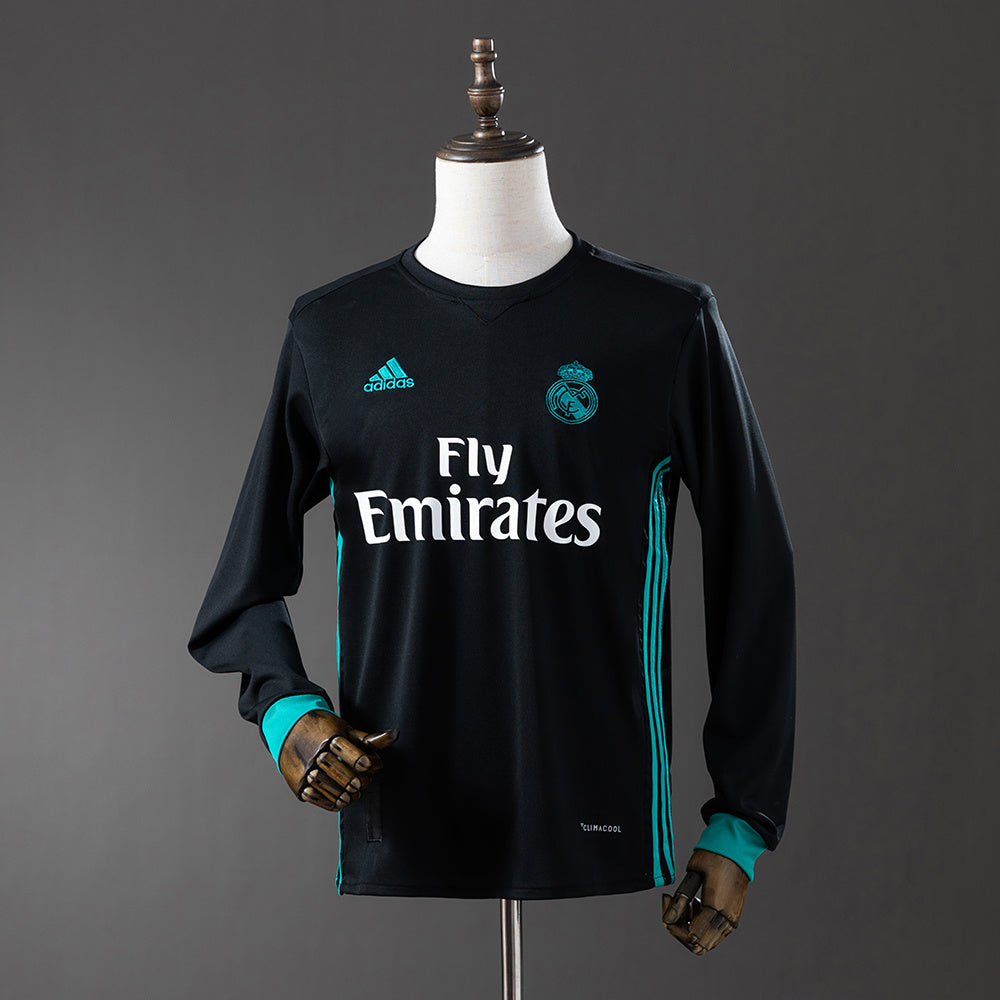 Real Madrid 17/18 Away Long Sleeve Retro
