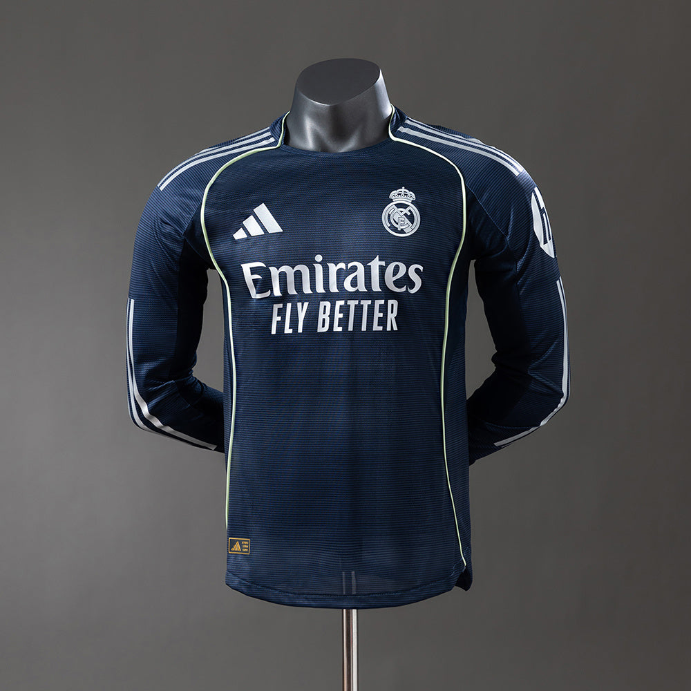 Real Madrid 25/26 Away Long Sleeve Player Version