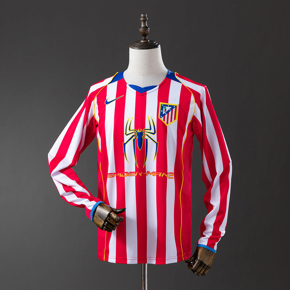 Atletico Madrid 04/05 Home Long Sleeve Retro