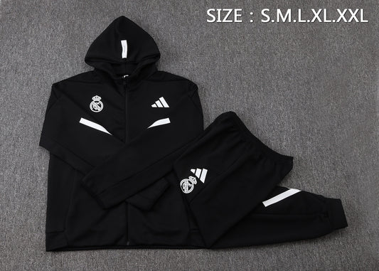 Real Madrid 25/26 Travel Suit (Black)