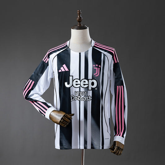 Juventus 25/26 Home Long Sleeve Fan Version