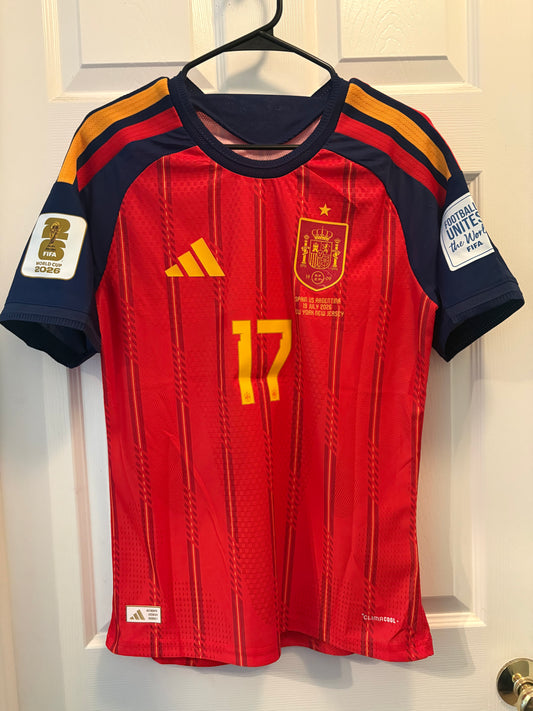 Spain 26/27 Home Player Version (Williams Jr. #17)