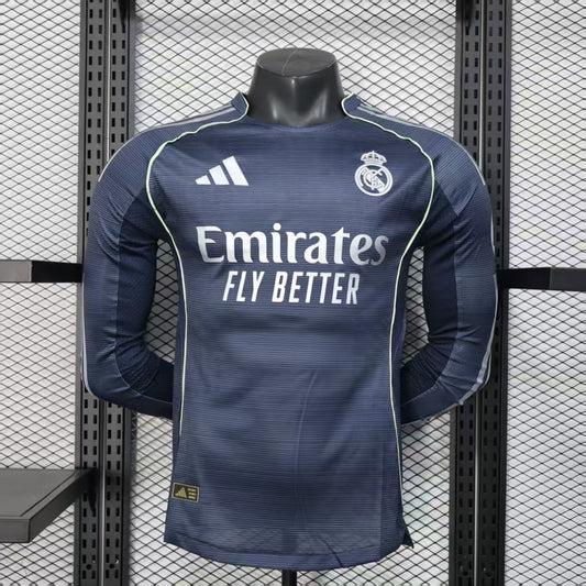 Real Madrid 25/26 Away Player Version Long Sleeve