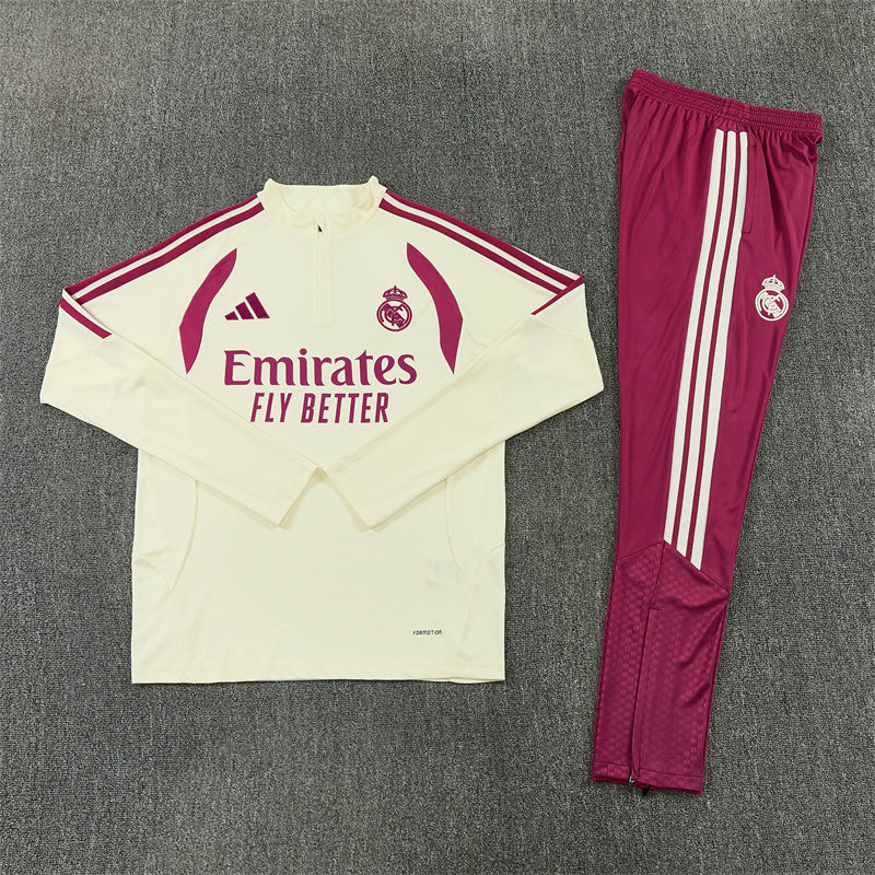 Real Madrid 26/27 Tracksuit (Cream)