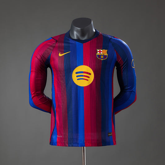 Barcelona 26/27 Home Long Sleeve Player Version