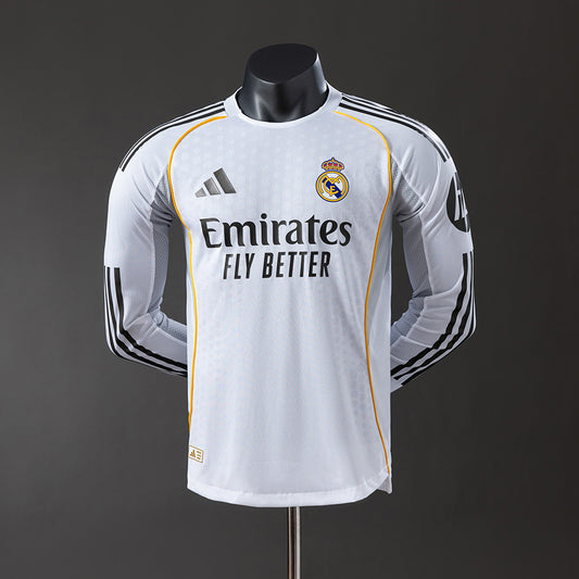 Real Madrid 25/26 Home Long Sleeve Player Version