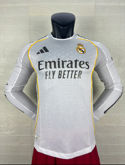 Real Madrid 25/26 Home long sleeve player version