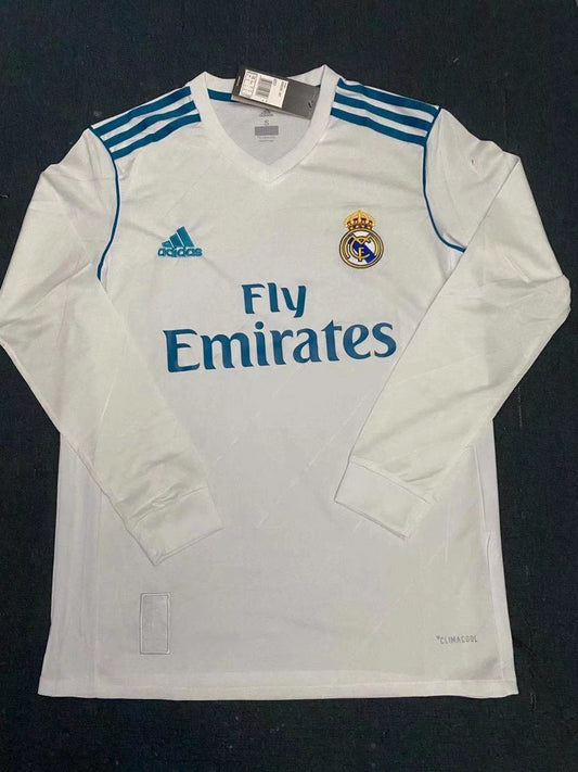 Real Madrid 17/18 Home Long sleeve retro