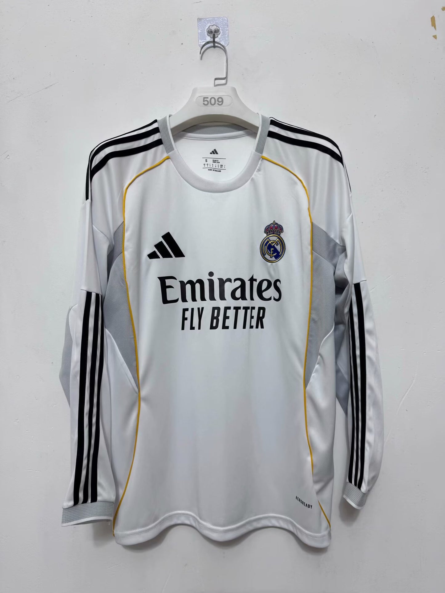 Real Madrid 25/26 Home Fan Version Long Sleeve