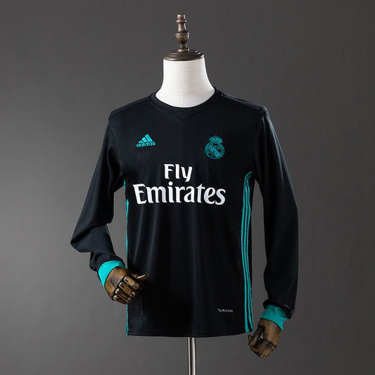 Real Madrid 17/18 Away Long Sleeve Retro